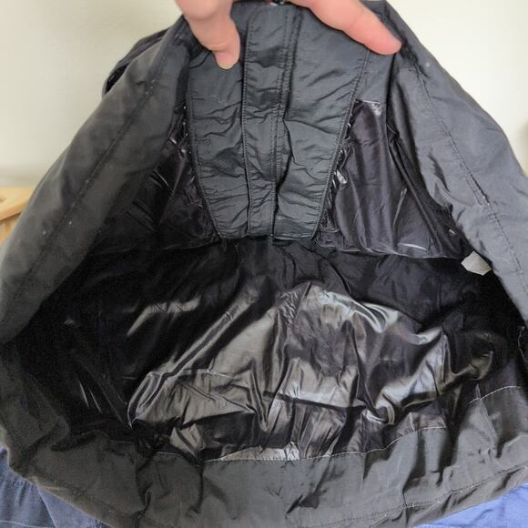 Lululemon Cold As Puff Jacket Sz 6 Black Hooded Puffer Longline Parka Down Coat - Picture 8 of 16